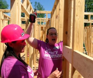 Women Build 2024 volunteers