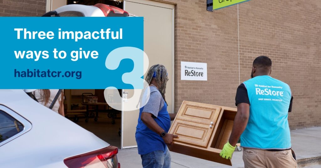 Three impactful ways to give | habitatcr.org